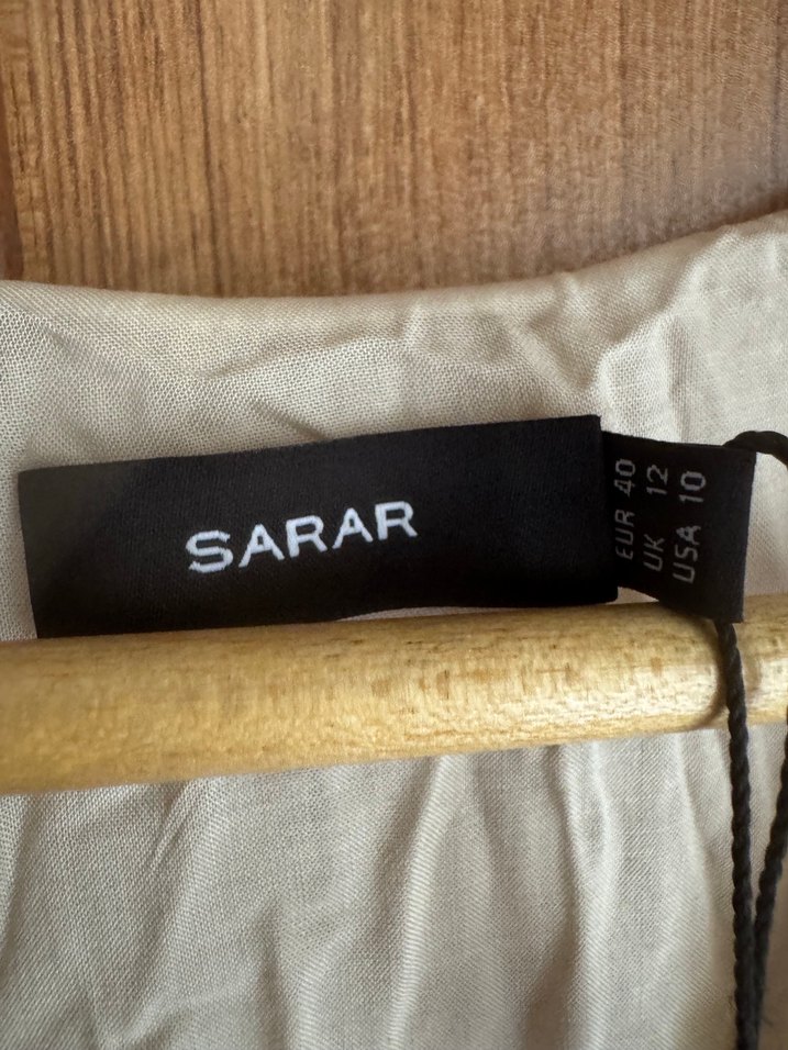 Bej V Yaka Bohem Uzun Elbise - Görsel 3