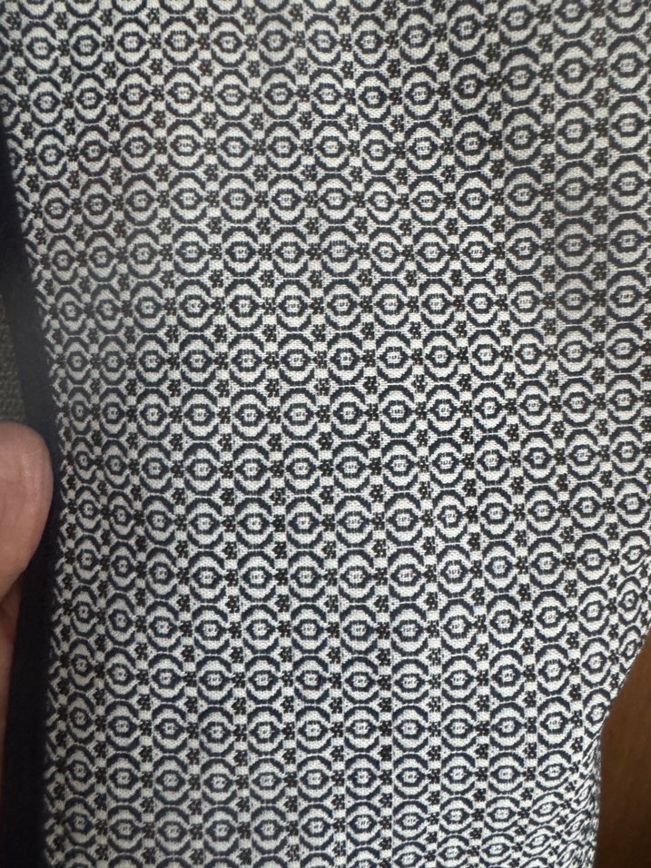 Gri lacivert Midi Kadın Ofis ceket - Görsel 4