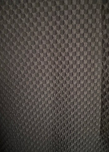 V Yaka Siyah Midi Ofis Elbisesi - Görsel 3