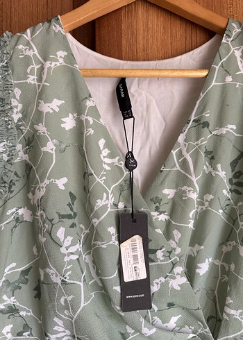 Yeşil Bohem Desenli Uzun Elbise - Görsel 4