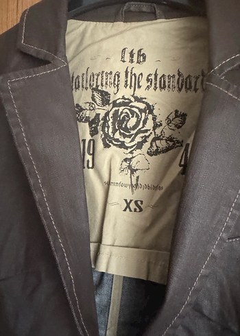 Düğmeli Kahverengi Mumlu Deri Kadın Ceket - Görsel 4