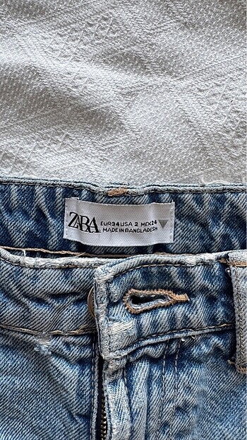 xs Beden Zara mini kot şort