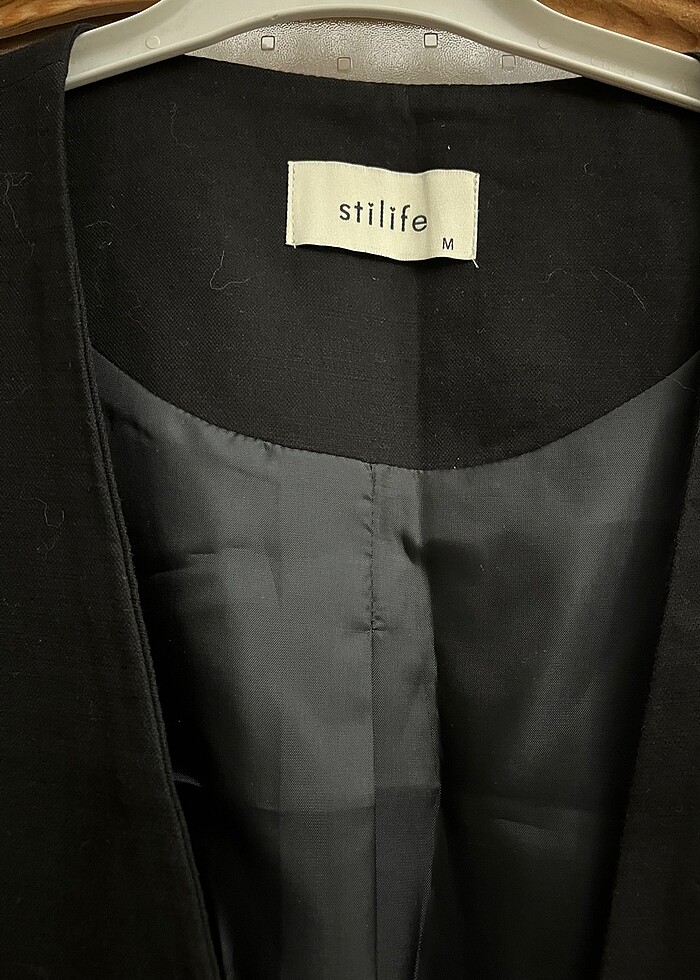 Keten siyah yelek - Görsel 2