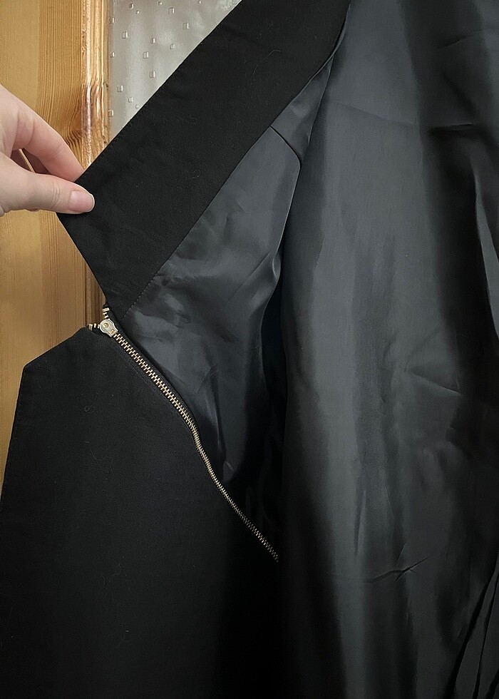 Keten siyah yelek - Görsel 3