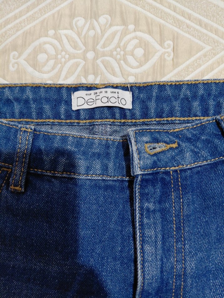 Kadın Kot Şort süveter - Görsel 2