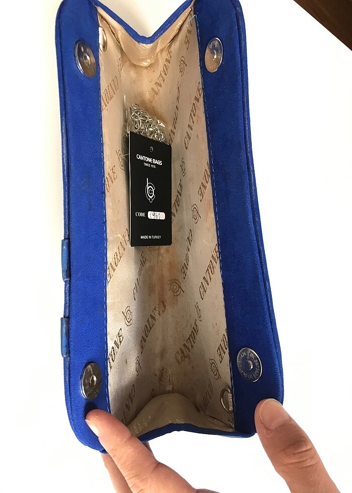 Saks mavisi abiye çanta - Görsel 2