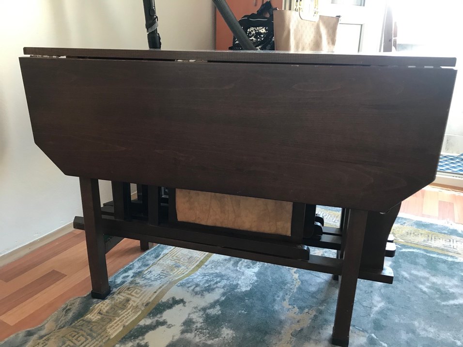 Kahverengi Yemek Masası ve Sandalyeleri - Görsel 3