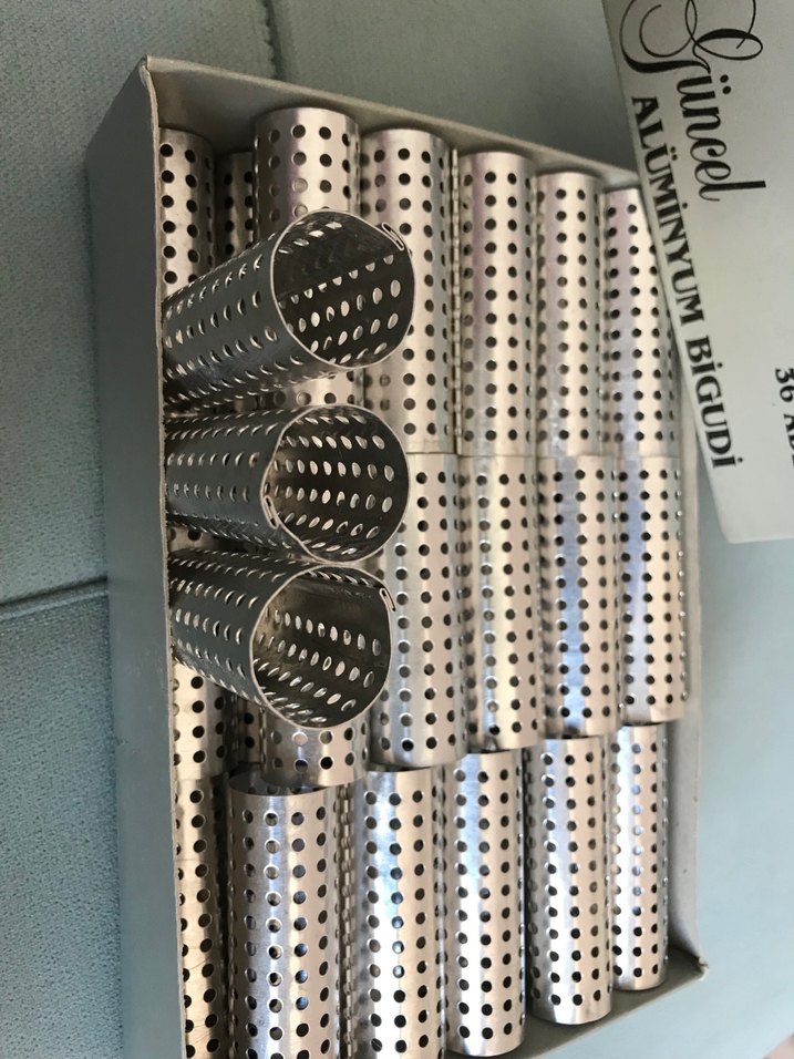 Alüminyum Büyük Boy 36 Adet Saç Bigudisi - Görsel 2