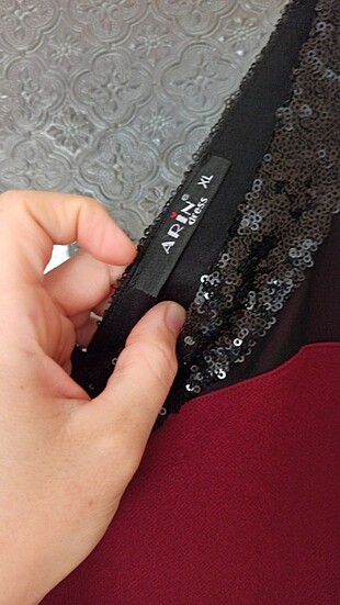 xl Beden bordo Renk Bordo abiye