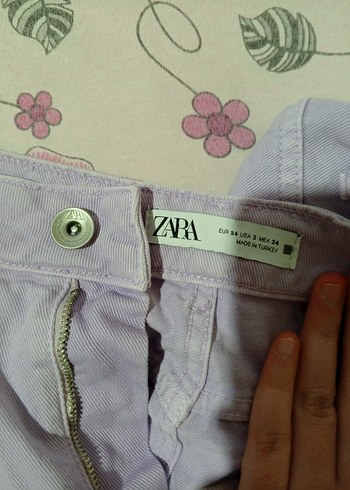 Bej Kadın Pamuk Kumaş Bol Kesim Pantolon - Görsel 2