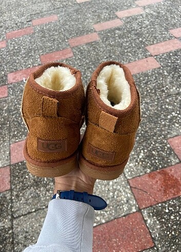 37 Beden kahverengi Renk Ugg mini alçak taban