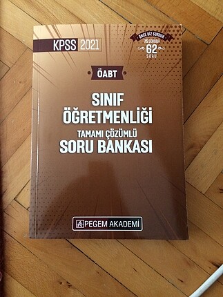 KPSS PEGEM SINIF ÖĞRETMENLİĞİ ÖABT SORU BANKASI