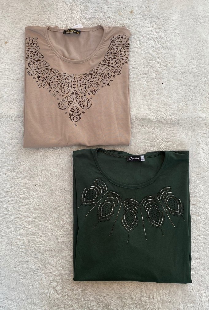 Bordo Kısa Kollu Mini Bluz - Görsel 3