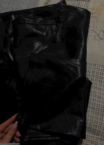 bershka deri pantolon - Görsel 5