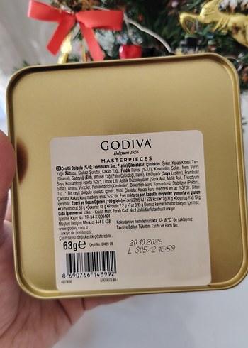 GODİVA Yeni Yıl Metal Kutu  - Görsel 4