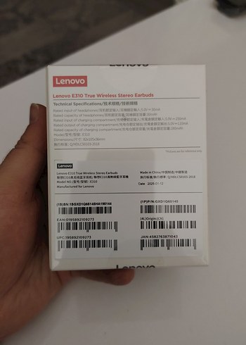 Lenovo E310 Beyaz Kablosuz Kulaklık - Görsel 2