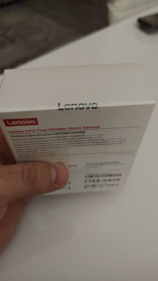 Lenovo E310 Beyaz Kablosuz Kulaklık - Görsel 3