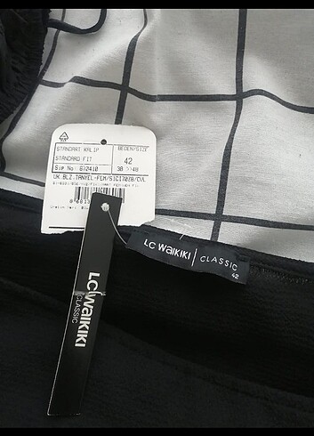 xl Beden siyah Renk Lcw kare yaka bluz