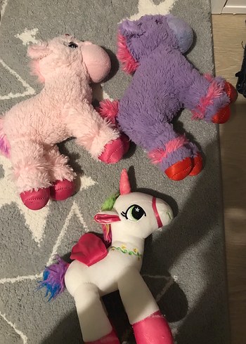 Renkli Peluş Unicorn Oyuncaklar