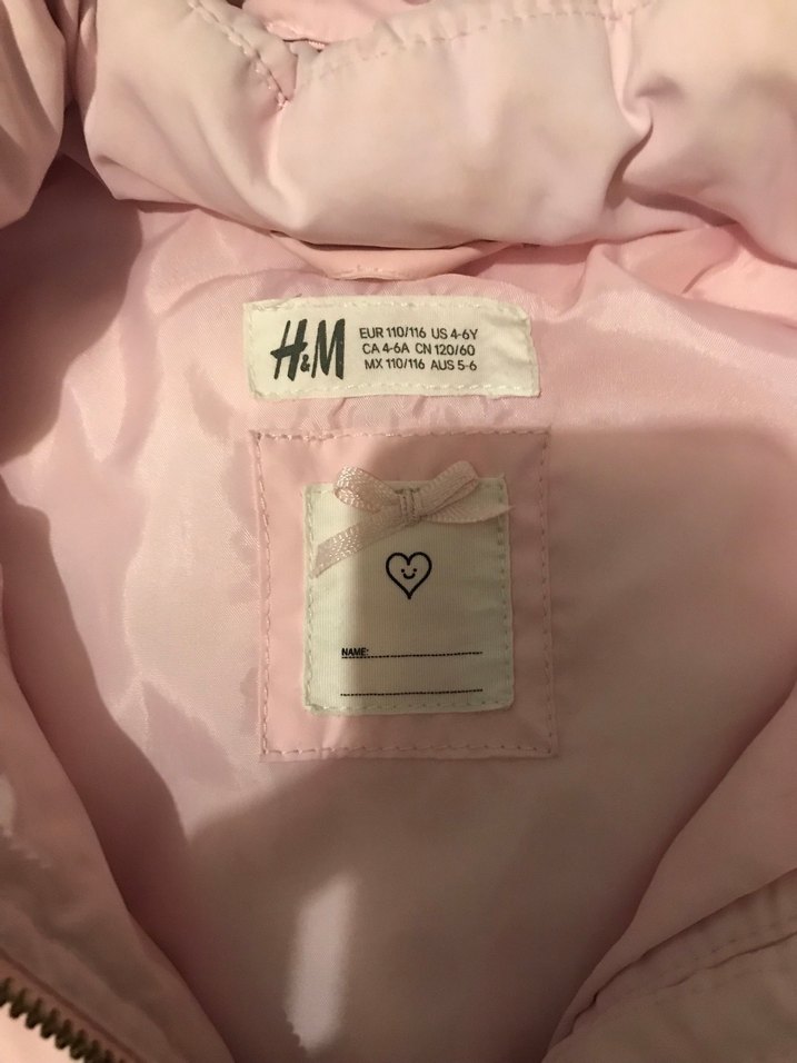 H&M Kız Çocuk Pembe Kürklü Kapüşonlu Yelek - Görsel 2