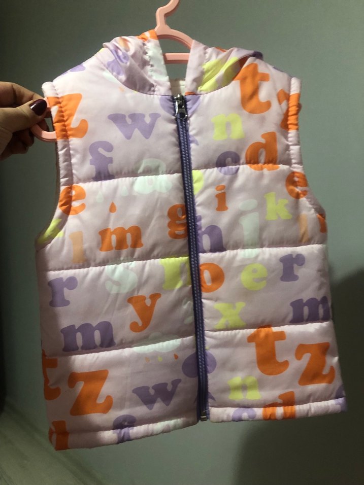 Kız Çocuk Fermuarlı Yelek - Görsel 2