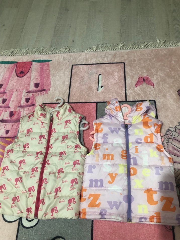 Kız Çocuk Fermuarlı Yelek - Görsel 3