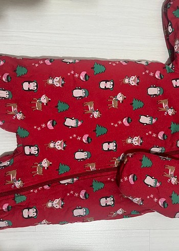 Renkli Baskılı Kırmızı Çocuk Uyku Tulumu - Görsel 2