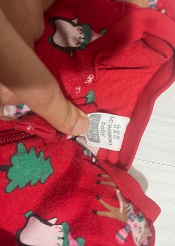 Renkli Baskılı Kırmızı Çocuk Uyku Tulumu - Görsel 3