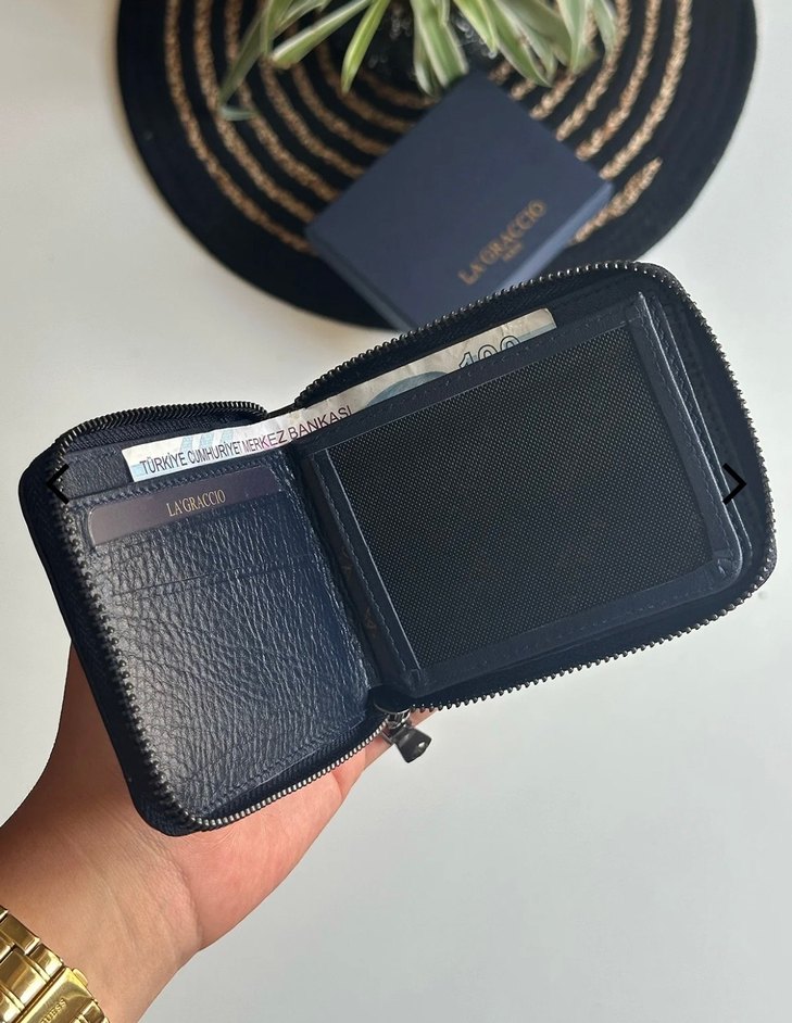 Hakiki deri erkek cüzdanı - Görsel 4