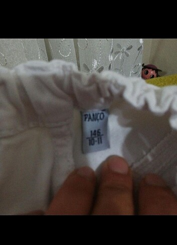 10 Yaş Beden beyaz Renk Panco sort beyaz 