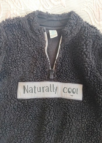 Koyu Gri Erkek Çocuk Tüylü Sweatshirt - Görsel 3