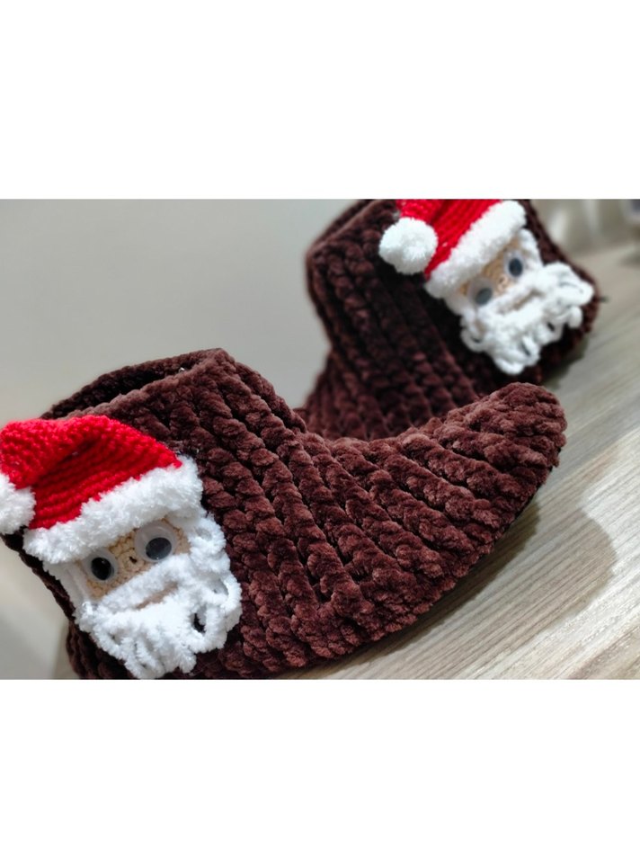 noel baba temalı ev panduf u - Görsel 3