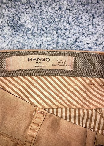 Mango Bej Erkek Normal Kesim Pantolon