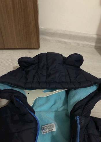 Erkek Çocuk Mavi Fermuarlı Ceket - Görsel 5