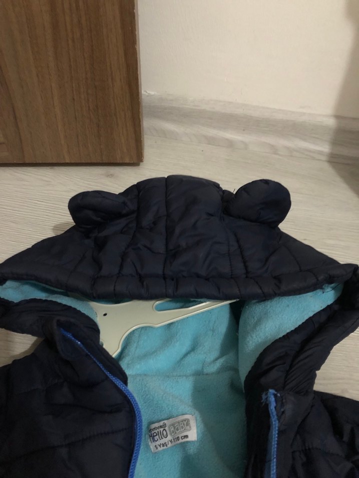 Erkek Çocuk Mavi Fermuarlı Ceket - Görsel 5