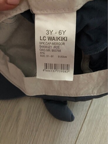 3-5 Yaş, 21 cm Beden Lcwaikiki 3 yaş 6 yaş şapka