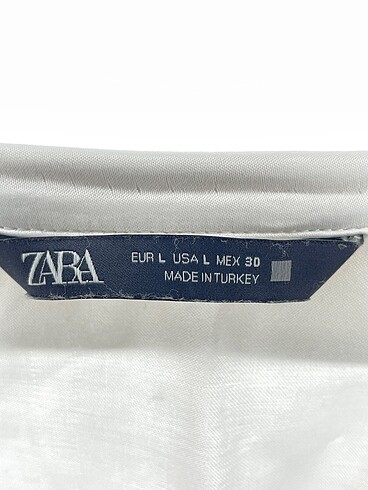 l Beden beyaz Renk Zara Gömlek %70 İndirimli.