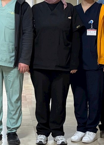 çizgi medikal scrubs terikoton xl - Görsel 4