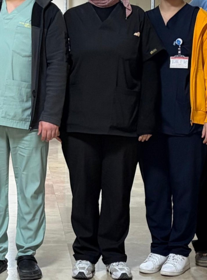 çizgi medikal scrubs terikoton xl - Görsel 4