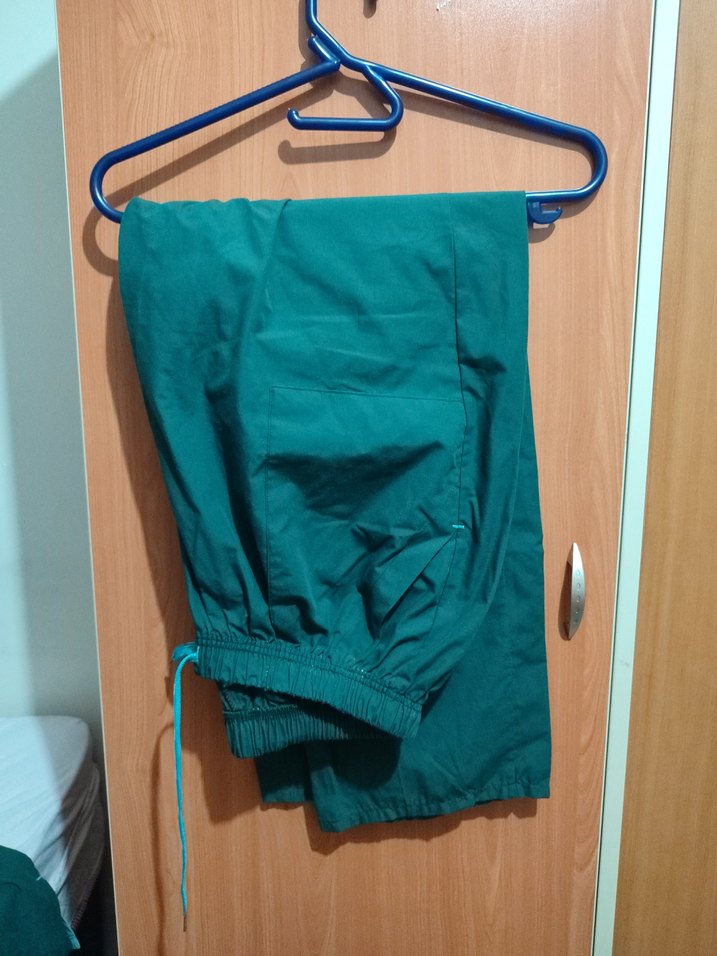 çizgi terikoton scrubs xl avcı yeşili - Görsel 2