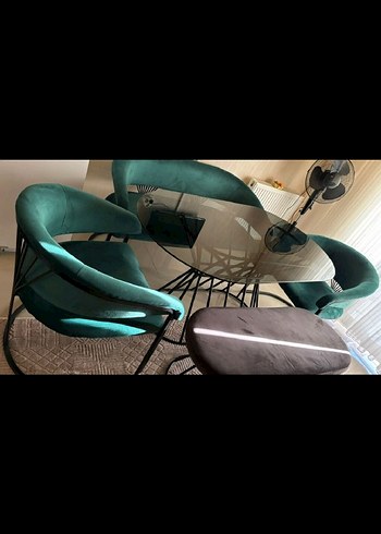 Koyu Yeşil Yüksek Sandalye - Görsel 2