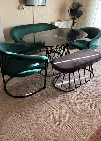 Koyu Yeşil Yüksek Sandalye - Görsel 3