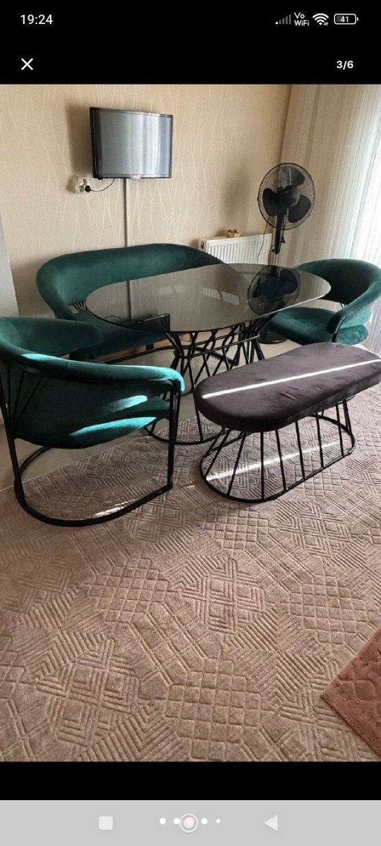 Koyu Yeşil Yüksek Sandalye - Görsel 3