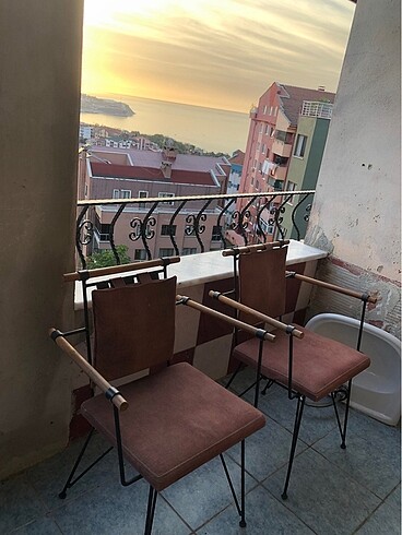 6 adet mutfak sandalyesi
