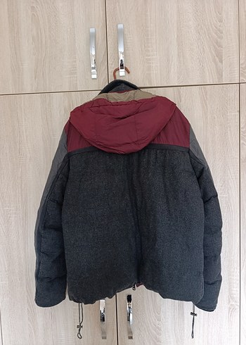 Fermuarlı Erkek Gri Street Style Mont - Görsel 3