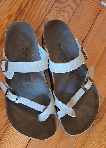 Birkenstock Bej Tokalı Kadın Terlik - mayari terlik kadın bej 39