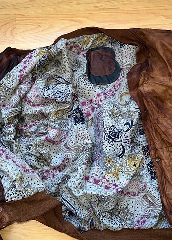 xl Beden Düğmeli Kahverengi Midi vintage Ceket
