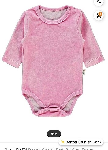Civil kadife body 9-12 ay
