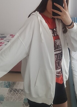 Addax beyaz sweat 