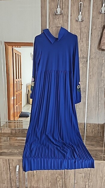 Diğer Saks mavisi tesettür elbise